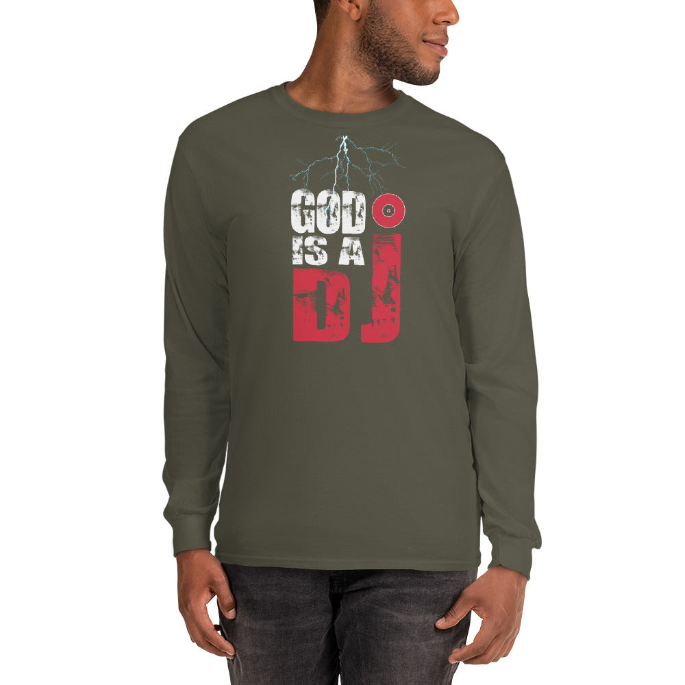 God Is A DJ- Men’s Long Sleeve Shirt